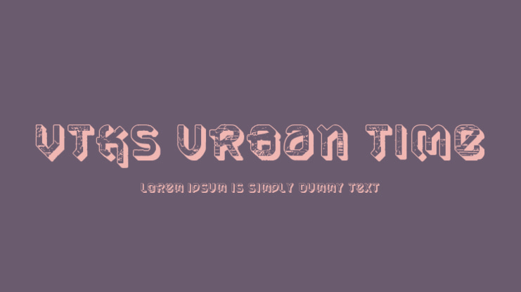 VTKS Urban Time Font Family
