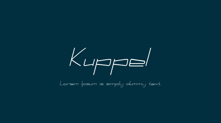 Kuppel Font Family