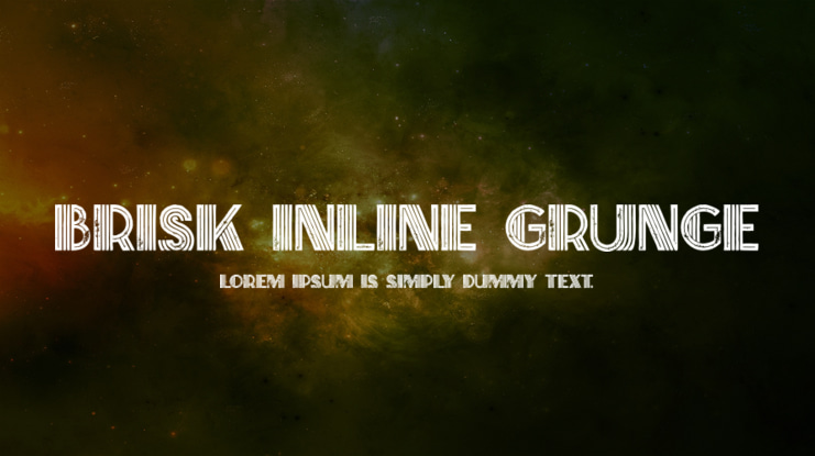 Brisk Inline Grunge Font
