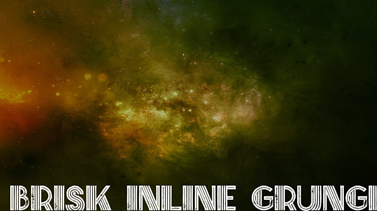 Brisk Inline Grunge Font