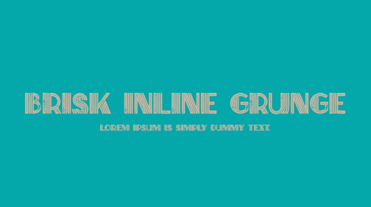 Brisk Inline Grunge Font