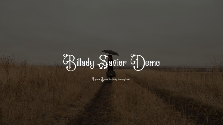 Billady Savior Demo Font
