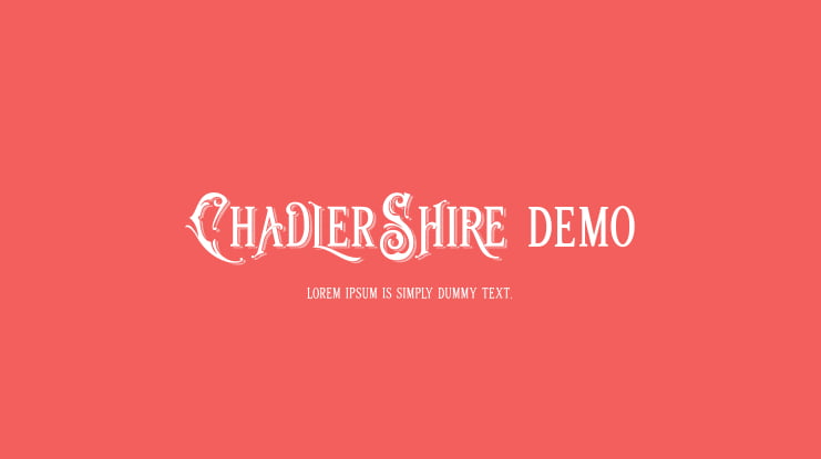 Chadlershire demo Font