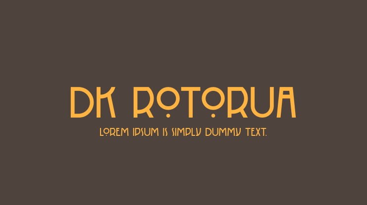 DK Rotorua Font