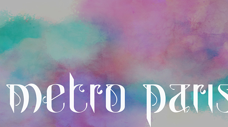 Metro Paris Font
