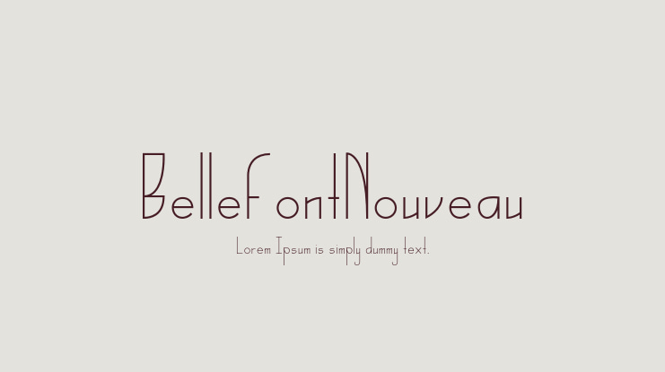 BelleFontNouveau Font