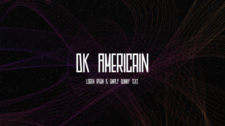 DK Americain Font
