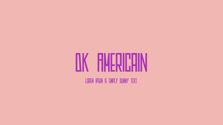 DK Americain Font