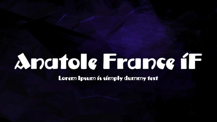 Anatole France iF Font