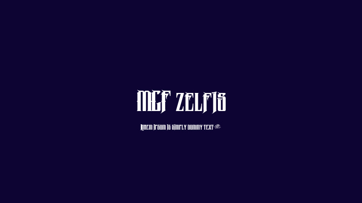 MCF zelfis Font