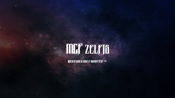 MCF zelfis Font