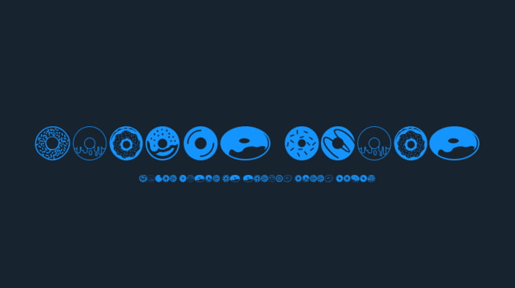 Donuts Icons Font
