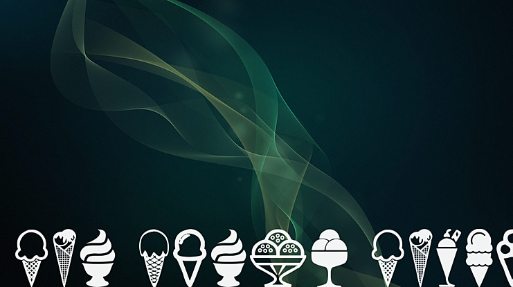 Ice Cream Icons Font