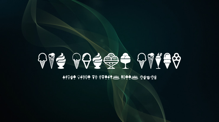 Ice Cream Icons Font