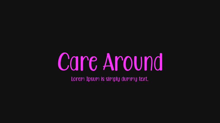 Care Around Font Family