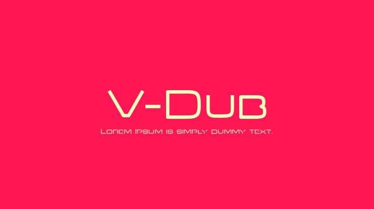 V-Dub Font