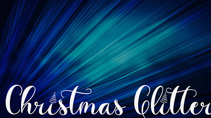 Christmas Glitter Font