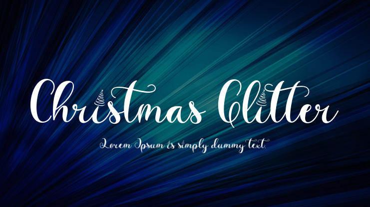 Christmas Glitter Font