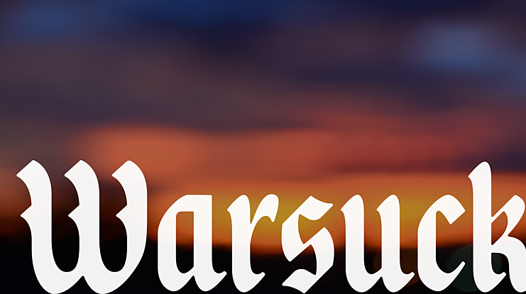 Warsuck Font