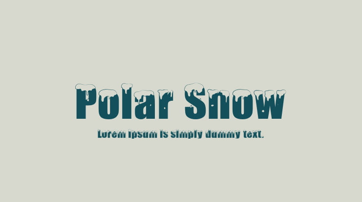 Polar Snow Font Family