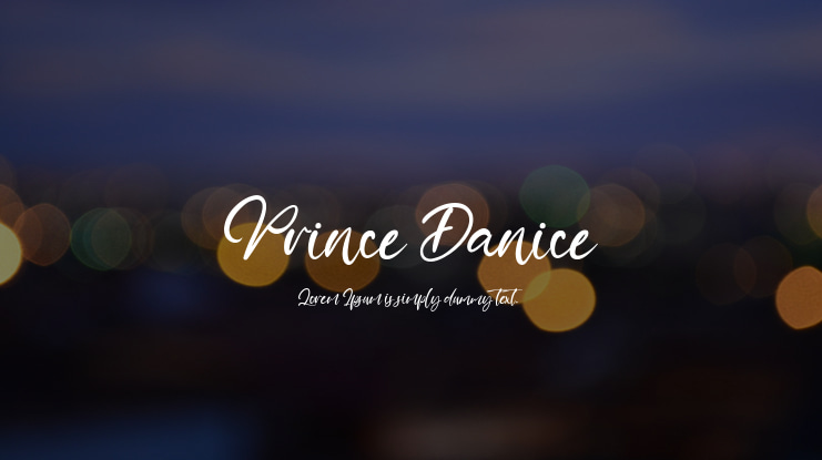 Prince Danice Font Family