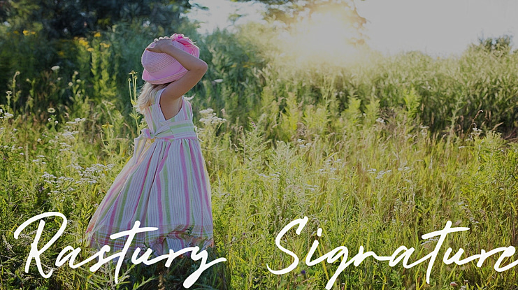 Rastury Signature Font