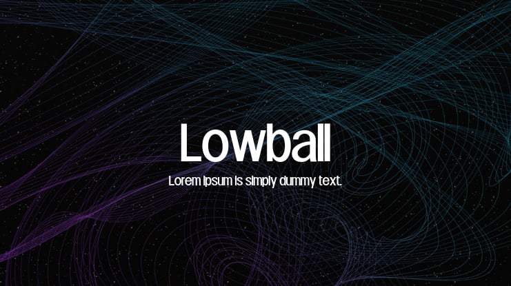 Lowball Font Family