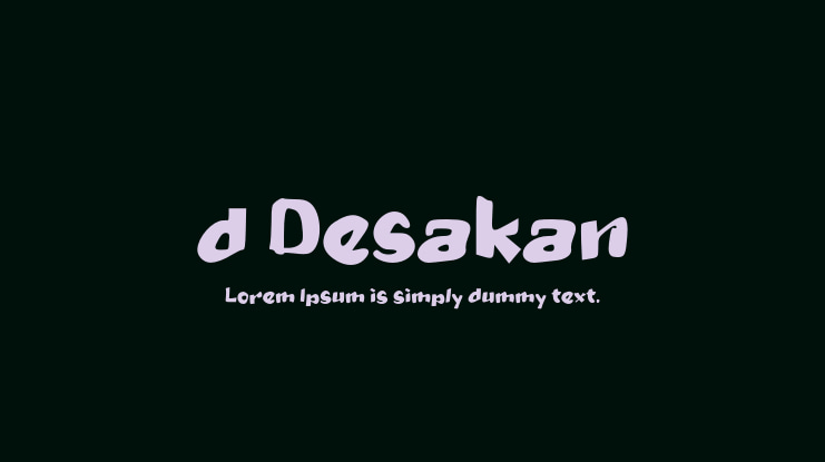 d Desakan Font