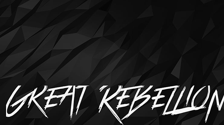 Great Rebellion Font