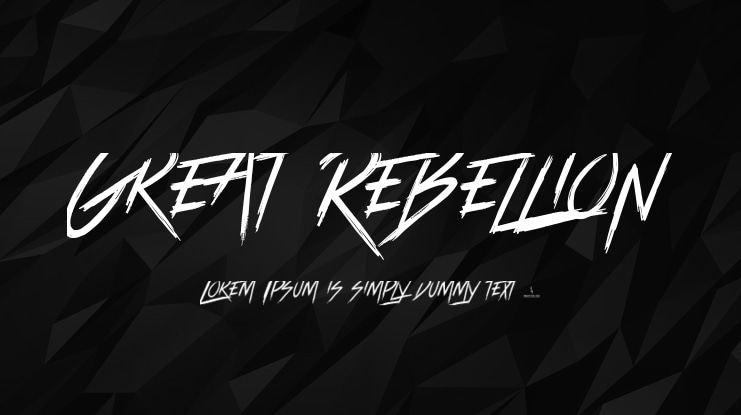 Great Rebellion Font