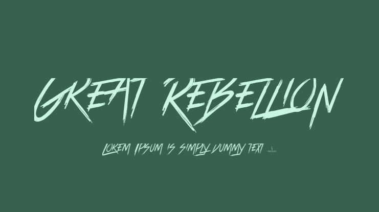 Great Rebellion Font