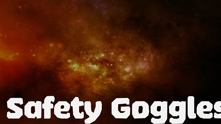 Safety Goggles Font