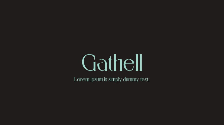 Gathell Font