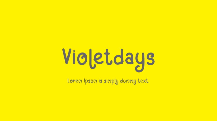 Violetdays Font