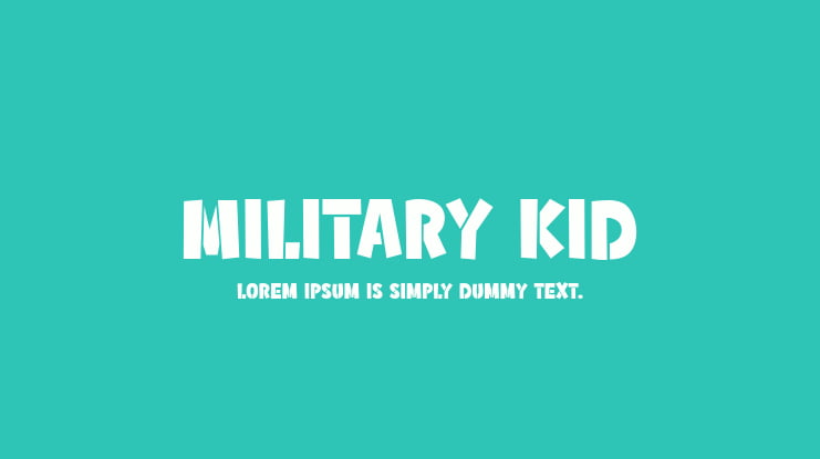 Military Kid Font