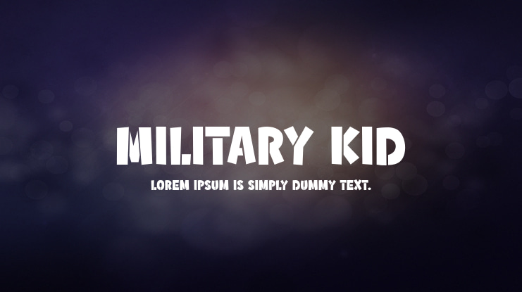 Military Kid Font