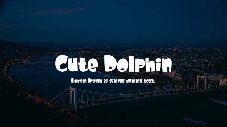 Cute Dolphin Font