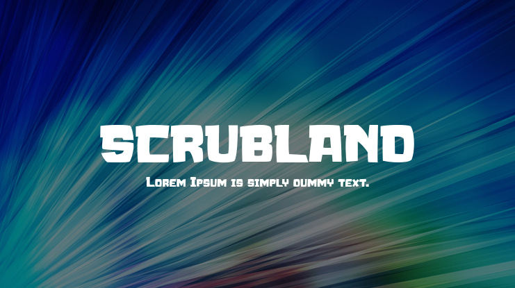 SCRUBLAND Font