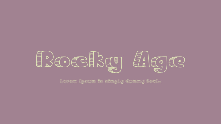 Rocky Age Font