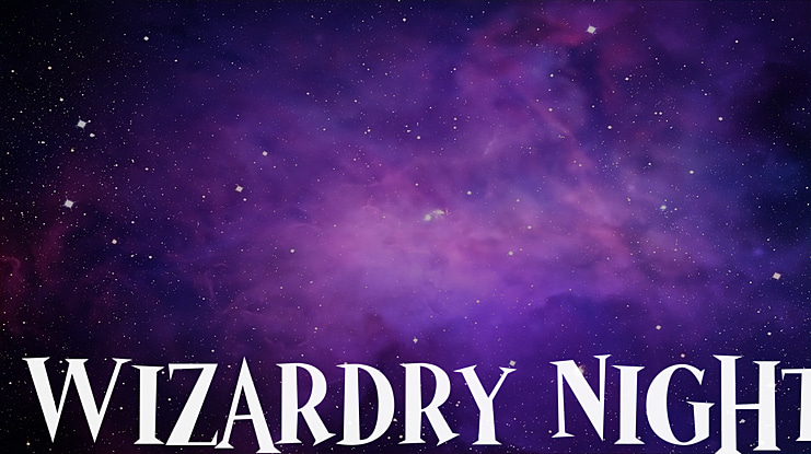 Wizardry Night Font