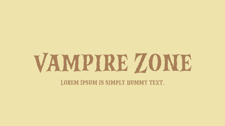 Vampire Zone Font