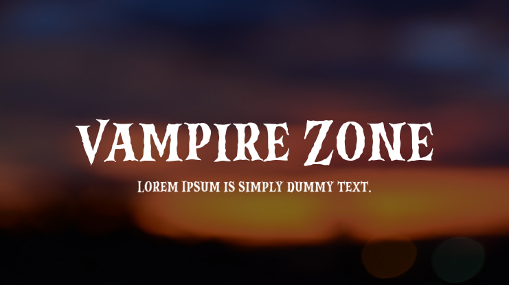 Vampire Zone Font