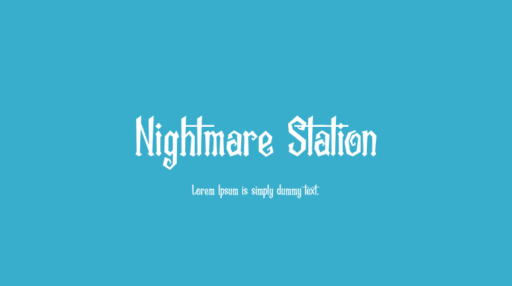 Nightmare Station Font