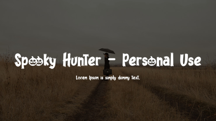 Spooky Hunter - Personal Use Font