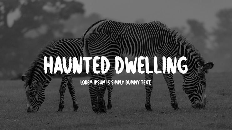 Haunted Dwelling Font