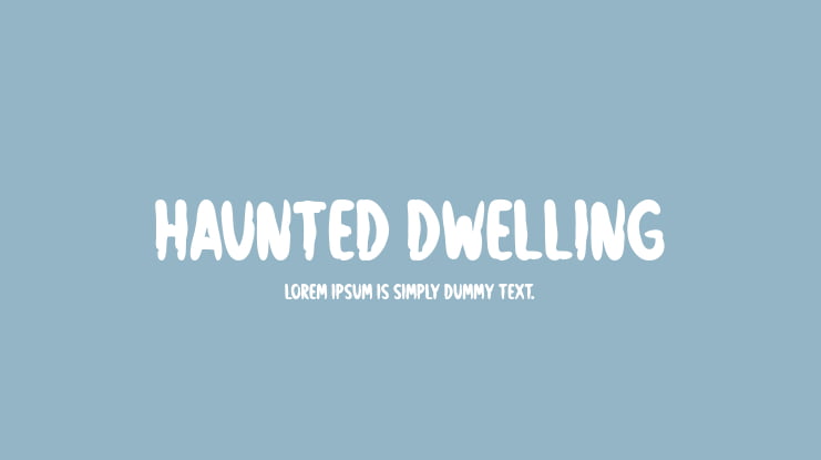 Haunted Dwelling Font