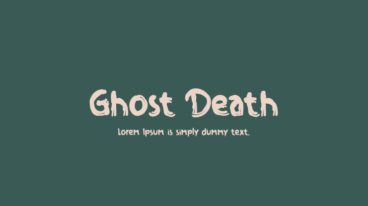 Ghost Death Font