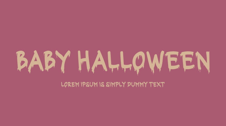 Baby Halloween Font