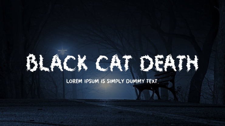 Black Cat Death Font