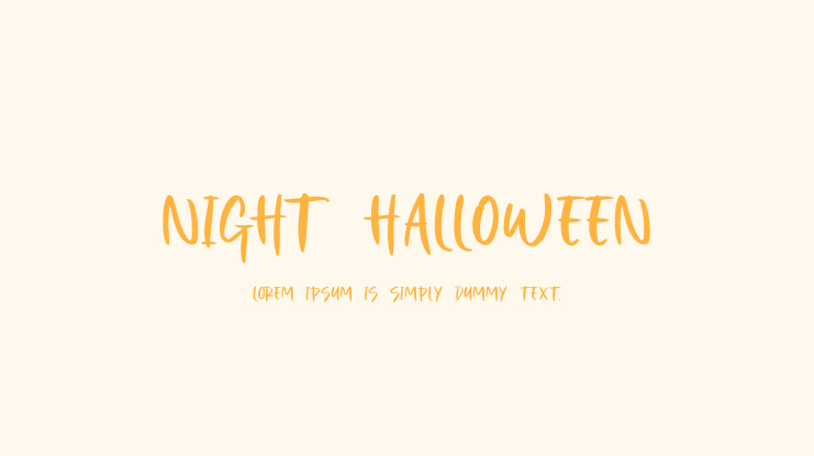 Night Halloween Font